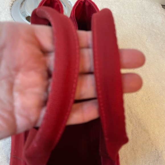 Prada Canapa Mini Canvas Red Tote- excellent condition - Picture 3 of 16